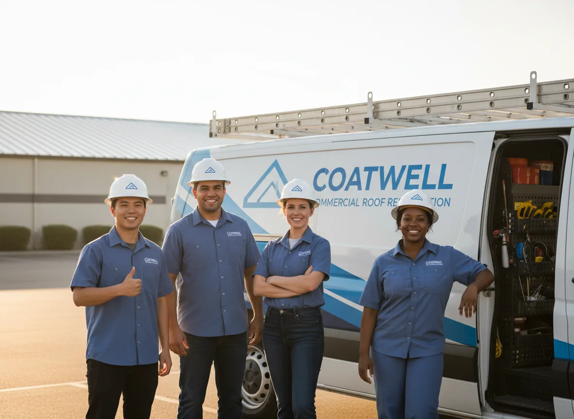 Commercial roof coating company in Rudd, IA